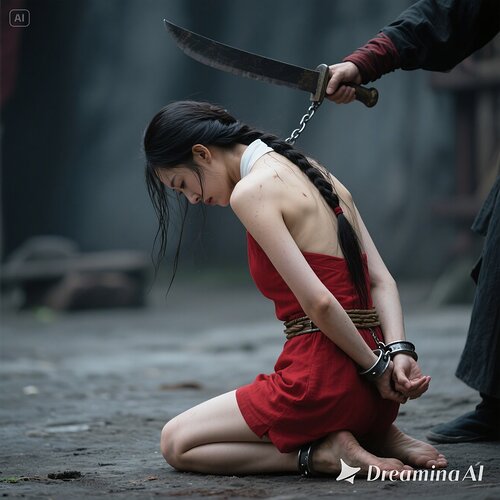 dreamina-2025-07-31-3485-生成一幅写实摄影图片(古装电视剧效果):侧面像:窦娥,女主角,30岁, 但是身材...