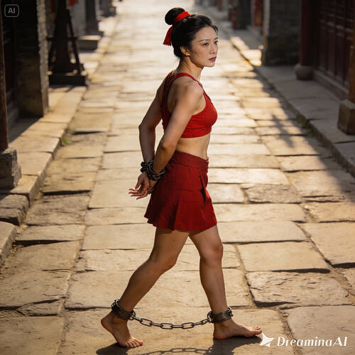 dreamina-2025-12-13-1690-生成一幅细腻清晰的写实摄影图片:古代美丽的寡妇窦娥31岁,但是依然面容秀丽,瓜子...