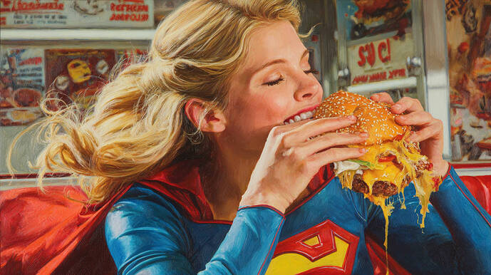 supergirl_on_a_burger_break_by_fourroses2025_dkxm3zk-pre