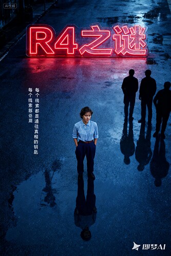 jimeng-2025-09-16-5846-参考图1的电影海报风格，将图2中穿着蓝白格子衬衫、深蓝色裤子、棕色皮带的人物替换...