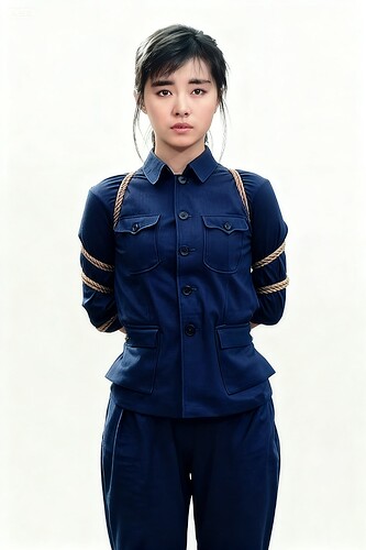 jimeng-2025-09-10-3360-参考这个图片, 生成镜头正面角度的画面, 画面里只有女人, 女人非常年轻美丽,...