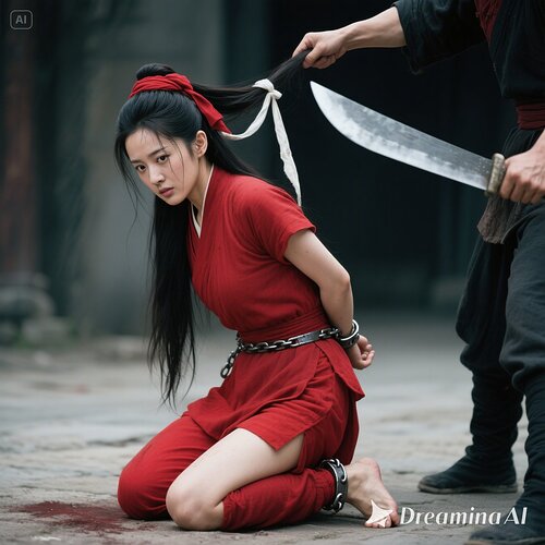 dreamina-2025-07-31-4141-生成一幅写实摄影图片(古装电视剧效果):窦娥,女主角,30岁, 但是身材依然苗条...