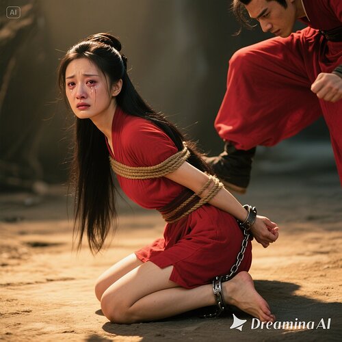 dreamina-2025-07-31-5476-生成一幅写实摄影图片(古装电视剧效果):侧面像:窦娥,女主角,30岁, 但是身材...