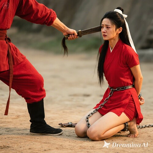 dreamina-2025-07-31-6183-生成一幅写实摄影图片(古装电视剧效果):窦娥,女主角,30岁, 但是身材依然苗条...
