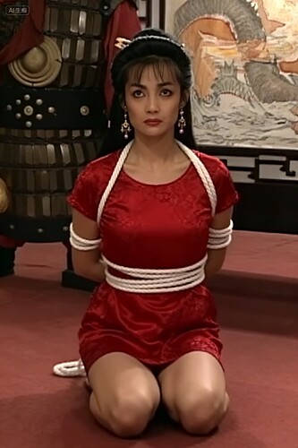 jimeng-2025-09-10-9804-根据参考图片, 生成女人正面跪姿照片, 高清晰度, 女人容貌漂亮, 衣服华丽,...