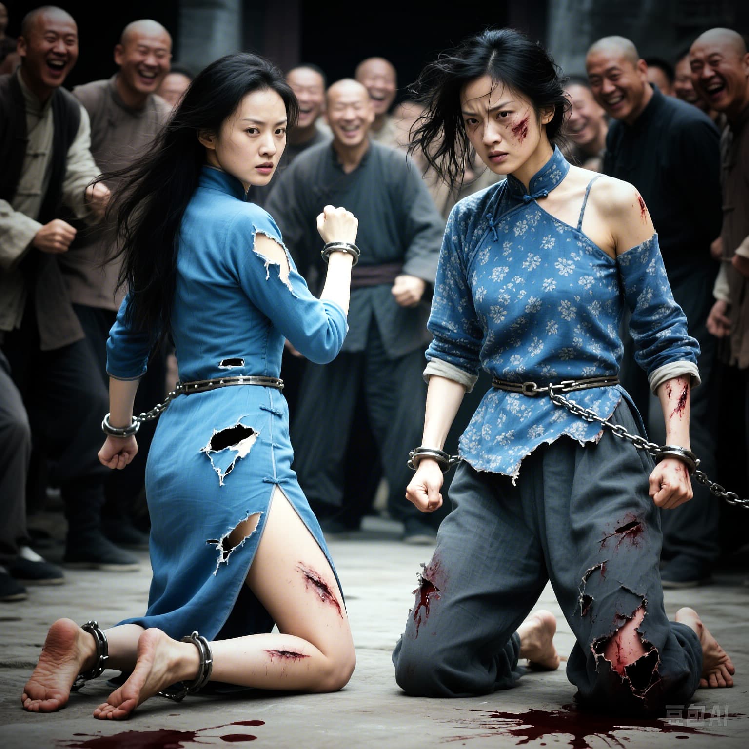 AI生图 凄美冷艳坚毅不屈之女英烈01+02-A\B\C\D\E\F [共76P] - AI女烈作品展示与讨论 - 红霞万朵